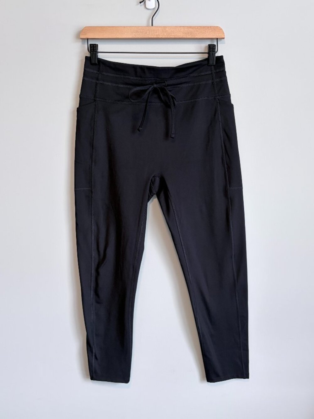 Girlfriend Collective Legging Drawstring Pockets Athleisure Black Size Large